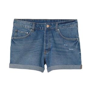 H&M & Denim New With Tags Boyfriend Button Fly Shorts Size 2